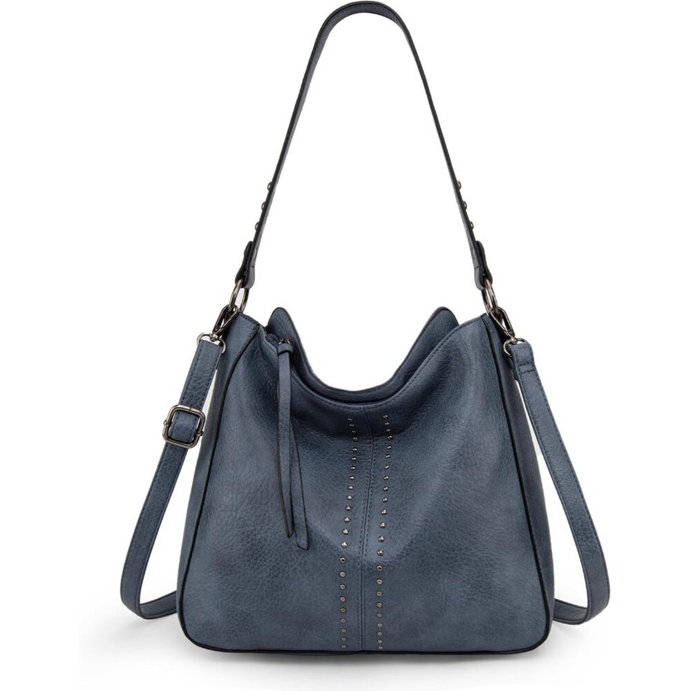 Hobo Bag Women Vegan Leather Large Capacity Crossbody Shoulder Handbag